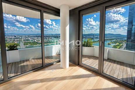 DANUBEFLATS: 41. Etage - Stephansdom, Prater &amp; Donaublick, Wohnung-kauf, 424.710,€, 1220 Wien 22., Donaustadt
