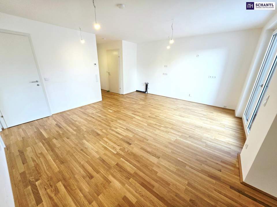 Durchdacht geplant, hochwertig umgesetzt! Happy to be here! Klimaaktiv Bronze / Kompakt / 3 Zimmer / Großer Süd-Balkon! TOP Neubauprojekt im Grünen + Perfekte Raumaufteilung + Luftwärmepumpe und Solaranlage + Garage!