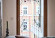 Apollogasse: Wohnen mit Qualität – Miele-Küche, Parkett &amp; südseitige Loggia