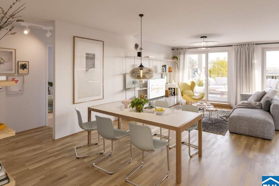 TERRAZZA22 – Moderne Wohnungen mit Energieeffizienzklasse A, Wohnung-kauf, 212.000,€, 1220 Wien 22., Donaustadt