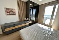 Möbliertes Apartment im 42. Stock mit Weitblick auf die Donau! Pool, Spa und Fitness inklusive!