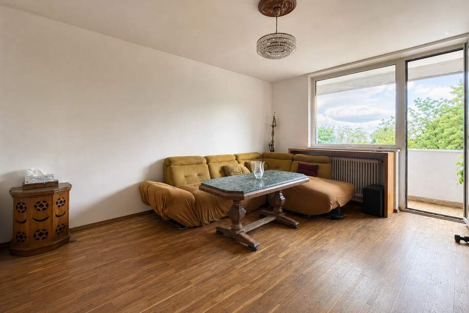 Geräumige 89-m²-Wohnung mit 4 Zimmern und großer Küche - Wiener Straße 280 inkl. Autoabstellplatz!, Wohnung-kauf, 220.000,€, 8051 Graz(Stadt)