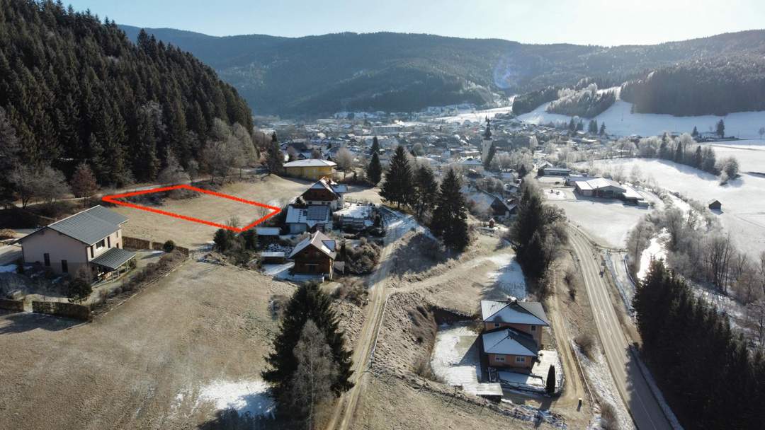 833 m² Baugrund in erhöhter Ruhelage mit Weitblick