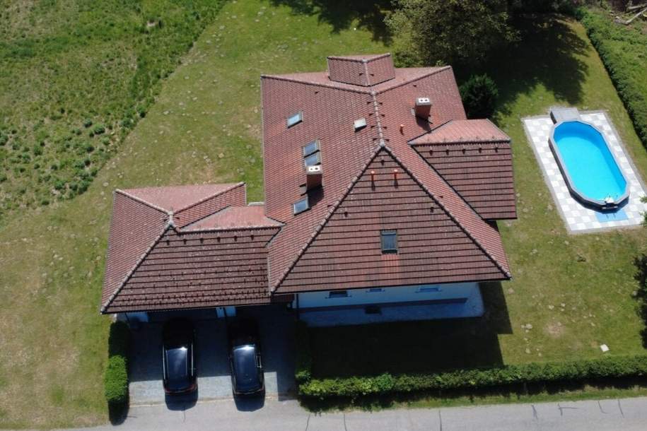 Großzügiges Einfamilienhaus mit Pool und Sauna im Grünen, Haus-kauf, 449.000,€, 9371 Sankt Veit an der Glan