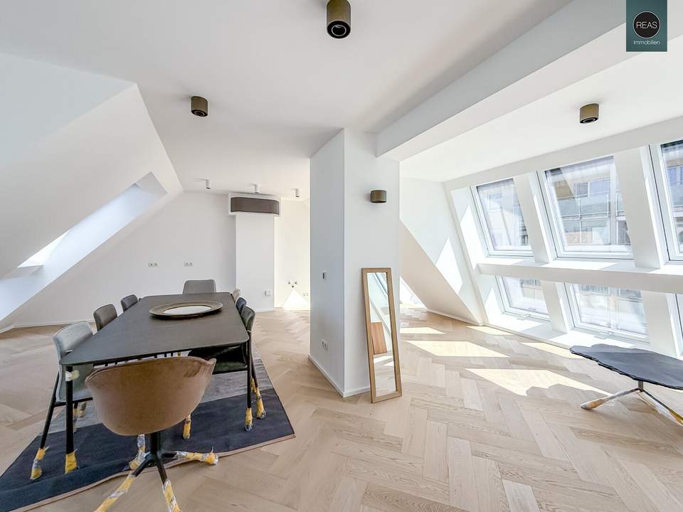 Erstbezug: Atemberaubendes Dachgeschoss - Maisonette - Apartment (klimatisiert) mit 3 Terrassen und hochwertiger Ausstattung im Trendbezirk Ottakring!