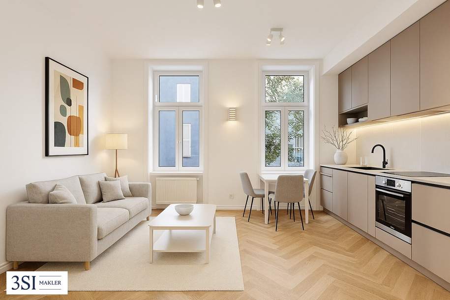 Modernes City-Apartment mit Altbauflair – sofort beziehbar!, Wohnung-kauf, 295.000,€, 1090 Wien 9., Alsergrund