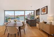 Helle DG-Maisonette mit großer Terrasse beim Naschmarkt mit Garagenplatz im Haus