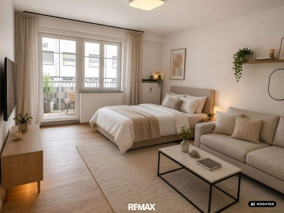 Koffer packen und umziehen. Attraktive 1-Zimmer-Wohnung mit Loggia in Lend