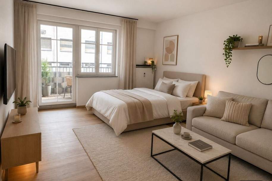 Koffer packen und umziehen. Attraktive 1-Zimmer-Wohnung mit Loggia in Lend, Wohnung-kauf, 94.000,€, 8020 Graz(Stadt)
