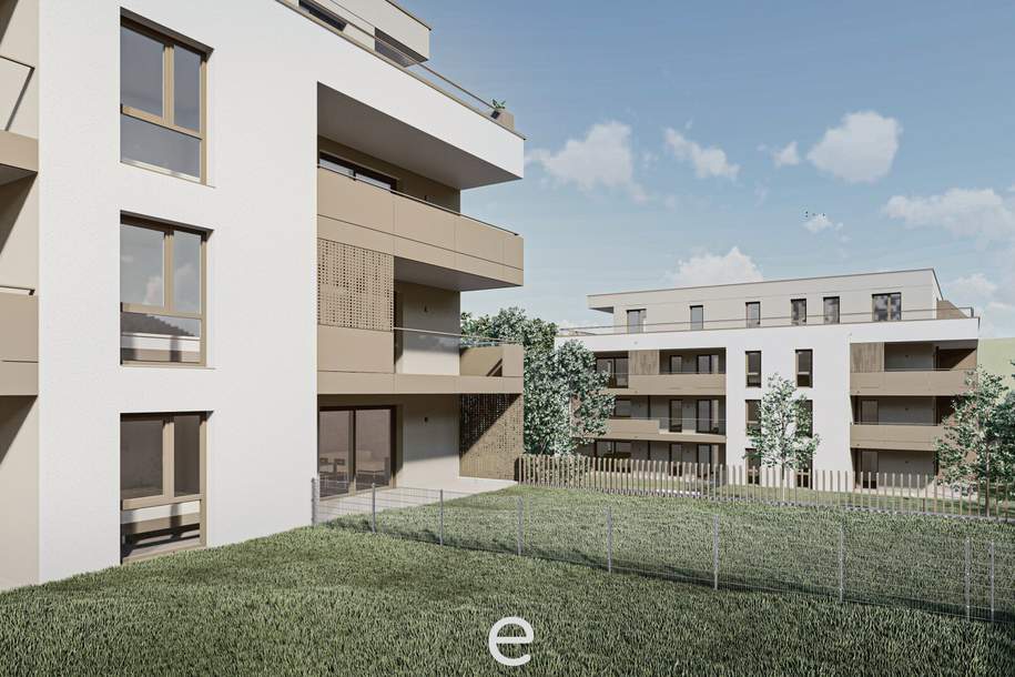 Wohnen am Farnholz - 4 Zimmer-Wohnung 1.OG/TOP 3.4 inkl. 2 TGP und großer loggia, Wohnung-kauf, 405.000,€, 4600 Wels(Stadt)