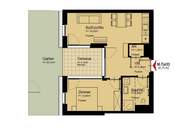 2-Zimmer Gartenwohnung mit Flair - Über 3 Meter hohe Decken