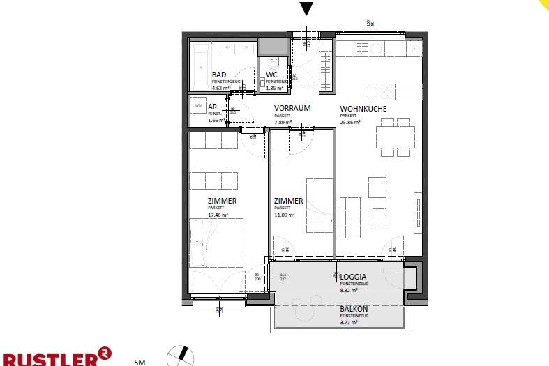 Mi Living- Hochwertige Eigentumswohnungen nähe Hauptbahnhof, Wohnung-kauf, 476.000,€, 1100 Wien 10., Favoriten