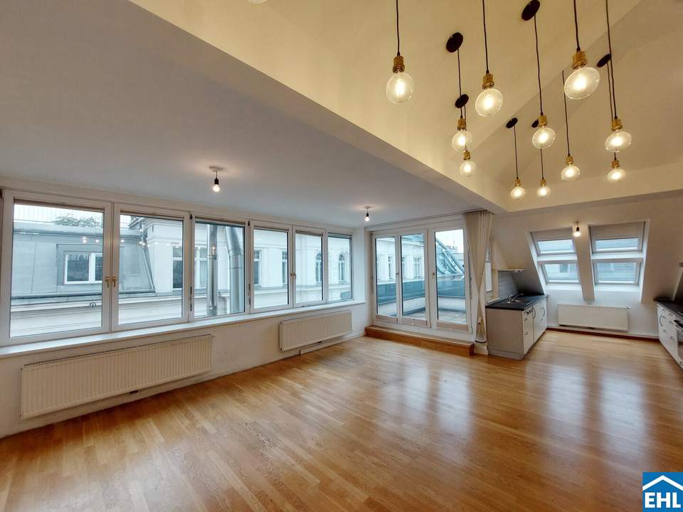 Traumhafte 3-Zimmer-Wohnung mit Terrasse direkt an der Mariahilfer Straße!