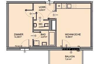 kompakte 2-Zimmerwohnung Erstbezug, Wohnung-kauf, 339.000,€, 1130 Wien 13., Hietzing