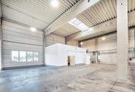 Halle mit 700qm Nutzfläche und 150qm Nebenräume in 1210 Wien – ideal für Lager, Produktion und Logistik