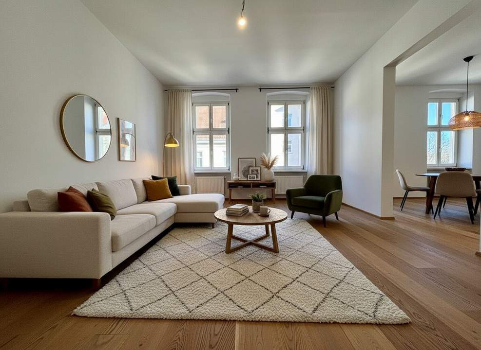 ERSTBEZUG NACH SANIERUNG! Schöne und angenehm helle 2-Zimmer Altbauwohnung! 1160!