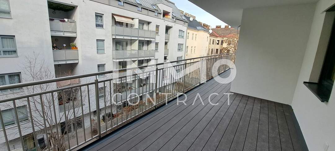 Wohnen der Zukunft mit Erdwärme und Solaranlage in der Senefeldergasse. Ruhige Hoflage, 17m² Balkon