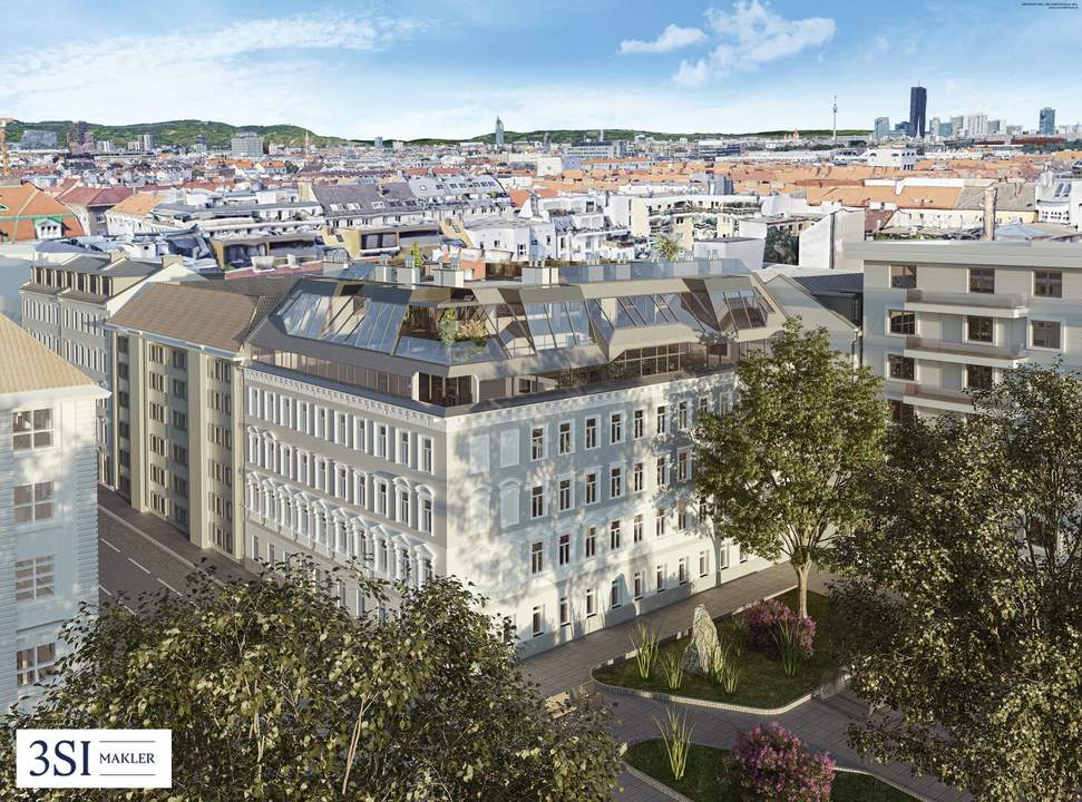 Baubewilligter Rohdachboden in prachtvollem Eckzinshaus in gefragter Wohnlage