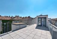 PENTHOUSE mit traumhafter DACHTERRASSE! Geschmackvoller 3-Zimmer-Erstbezug mit direktem Liftzugang