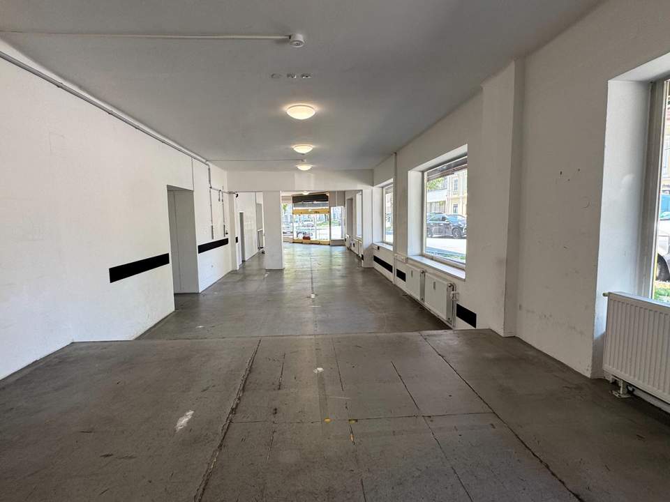 Geschäftslokal mit großzügigem Lager-/Nutzbereich im Zentrum von Klagenfurt