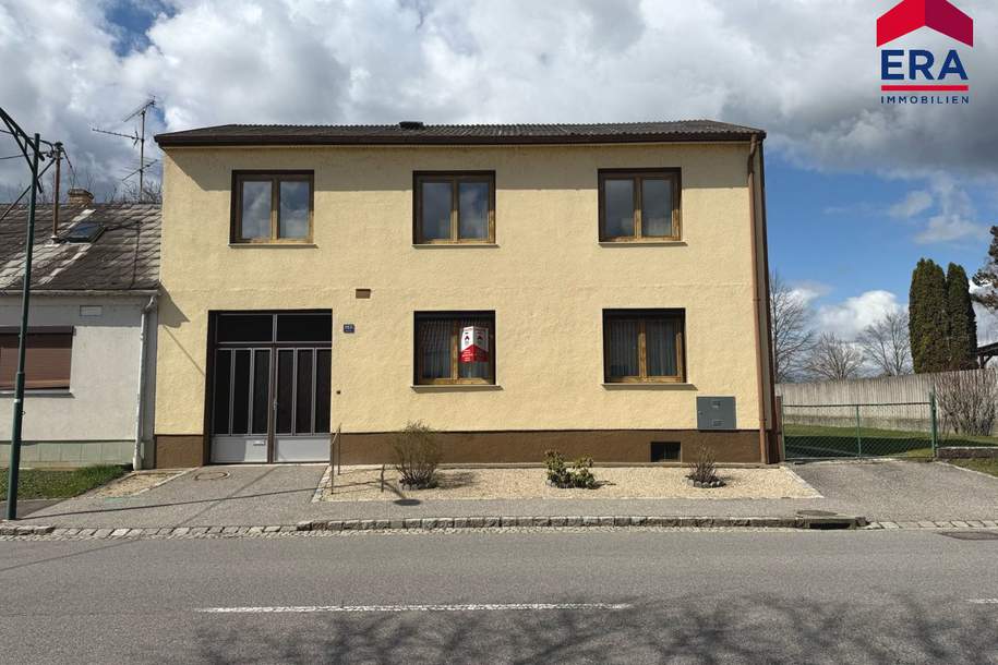 *RESERVIERT* Familienidyll im Grünen – Geräumiges Einfamilienhaus mit großem Garten, Haus-kauf, 168.000,€, 2273 Gänserndorf