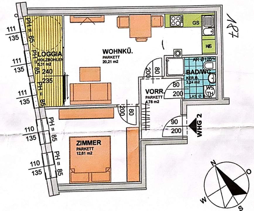 TOP Wohnung - möbliert