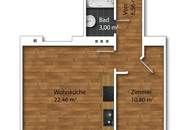 Sympathische 2-Zimmer-Wohnung in einem neu sanierten Haus