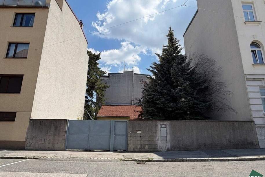 Grundstück mit genehmigter Baubewilligung für Wohnbauprojekt in aufstrebender Lage, Gewerbeobjekt-kauf, 1.060.000,€, 1120 Wien 12., Meidling