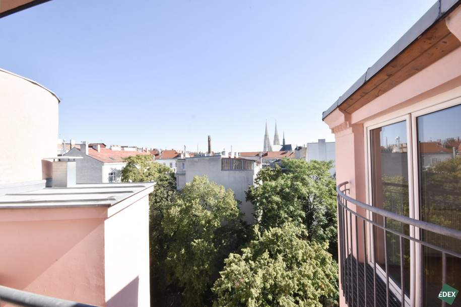 Helle 3-Zimmer-Dachgeschoß-Wohnung mit Blick auf die Votivkirche, Wohnung-miete, 1.506,07,€, 1090 Wien 9., Alsergrund