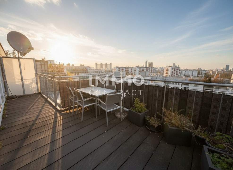 Neuwertige 3-Zi-DG-Wohnung mit 2 Terrassen in 1200 Wien, Top Ausstattung!