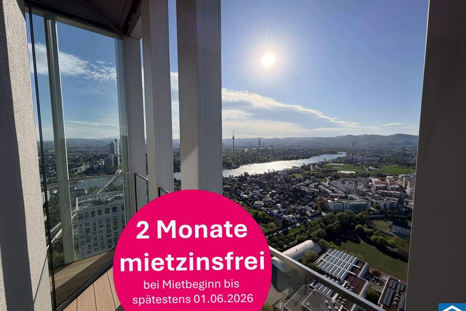 Erstbezug – 3-Zi.-Wohnung mit Rooftop Pool &amp; Sauna, Wohnung-miete, 3.390,00,€, 1020 Wien 2., Leopoldstadt