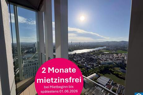 Erstbezug – 3-Zi.-Wohnung mit Rooftop Pool &amp; Sauna, Wohnung-miete, 3.390,00,€, 1020 Wien 2., Leopoldstadt