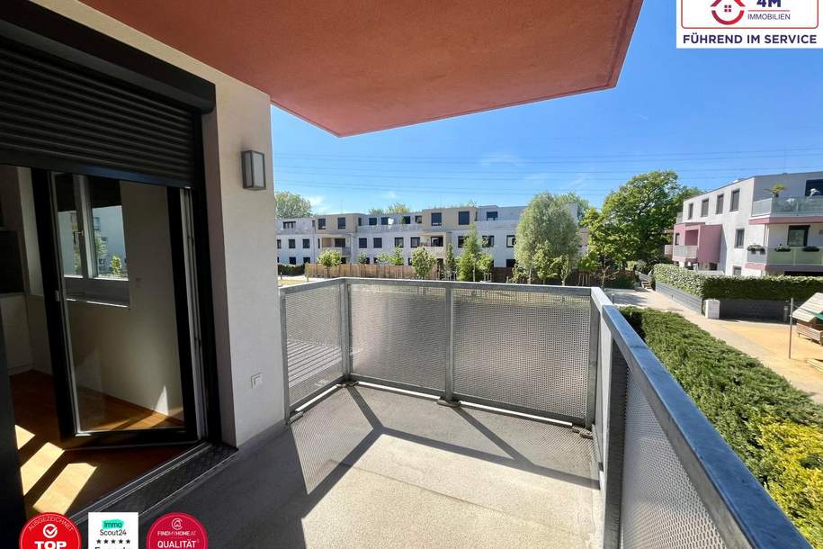 Moderne 3-Zimmer-Neubauwohnung mit Balkon ins Grüne, Wohnung-kauf, 395.000,€, 1210 Wien 22., Donaustadt