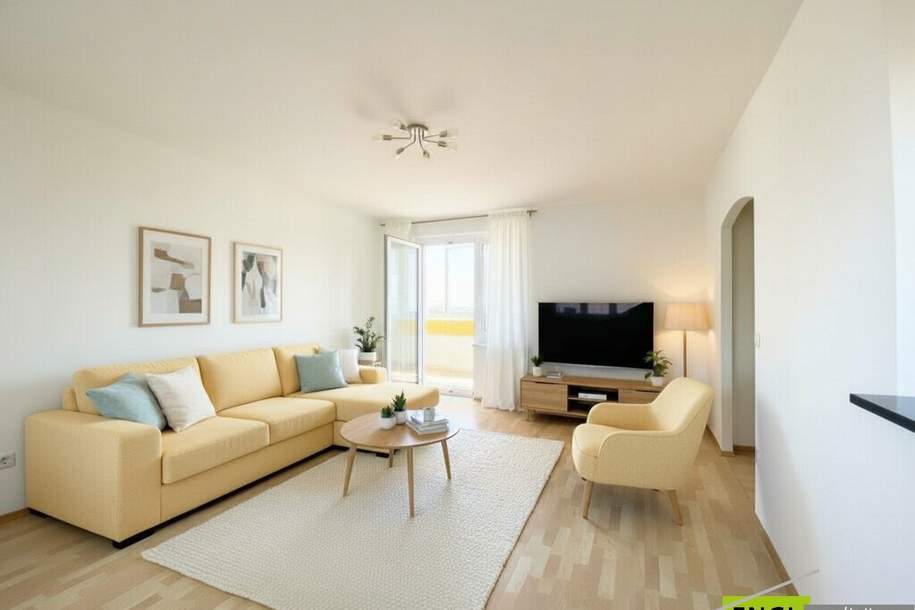 Sehr gepfegte 2 Zimmerwohnung mit Loggia und KFZ-Abstellplatz in zentraler Lage und Fernblick, Wohnung-kauf, 239.000,€, 2344 Mödling