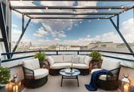 ERSTBEZUG - Lichtdurchflutete 4 Zimmer DG-Wohnung mit Terrasse in 1050 Wien