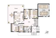 Stilvolles Ein- Zweifamilienhaus mit Doppelgarage und großen Garten