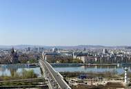 DANUBE FLATS | Exklusive vollmöblierte 2-Zimmer-Wohnung mit Skyline-Blick | Fitness, Pool und Spa