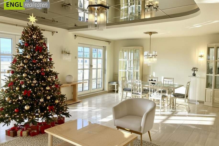 Beste Adresse! Helle Maisonette Wohnung mit Balkon, Wintergarten und Terrasse mit Blick zum Stephansdom, Wohnung-miete, 3.700,00,€, 1010 Wien 1., Innere Stadt