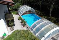 Tirolerhaus mit großem Garten, Pool und Baugrund – attraktive Lage in Scharnitz-Gießenbach