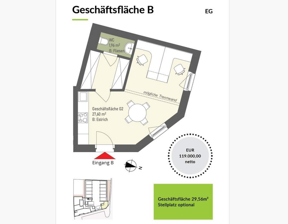 ++ SMARTES NEUBAU-GESCHÄFTSLOKAL in KRITZENDORF ++