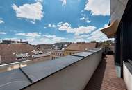 TRAUMBLICK und kuschliger KAMIN! Dachgeschoß-Maisonette mit 3 Terrassen! Garagenkauf im Haus möglich