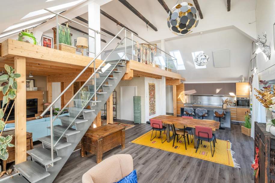 Fichtlgut Koppl: Galeriewohnung mit ca. 350 m² – zwei Einheiten, drei Stellplätze, Wohnraum mit Geschichte, Wohnung-kauf, 1.489.000,€, 5321 Salzburg-Umgebung