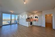 TOP-Ausblick: City mit Stephansdom, Donaukanal, Prater. Concierge, Party & BBQ Lounge, Pool usw.