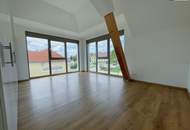 Großzügig. Hell. Ungestört. Penthouse-Feeling mit riesigen Fensterfronten und 40 m² großer Terrasse im Zentrum von Unterwaltersdorf!