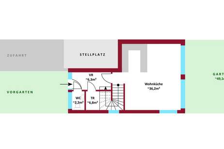 Elegante Neubauten: Erstbezug mit Garten, Terrasse und Luftwärmepumpe | Helle und moderne Räume | Hochwertige Ausstattung | Parkplatz, Haus-kauf, 599.000,€, 1220 Wien 22., Donaustadt
