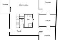 Sandleiten 64 | Traumhafte 3-Zimmer-Wohnung mit Terrasse und Atrium