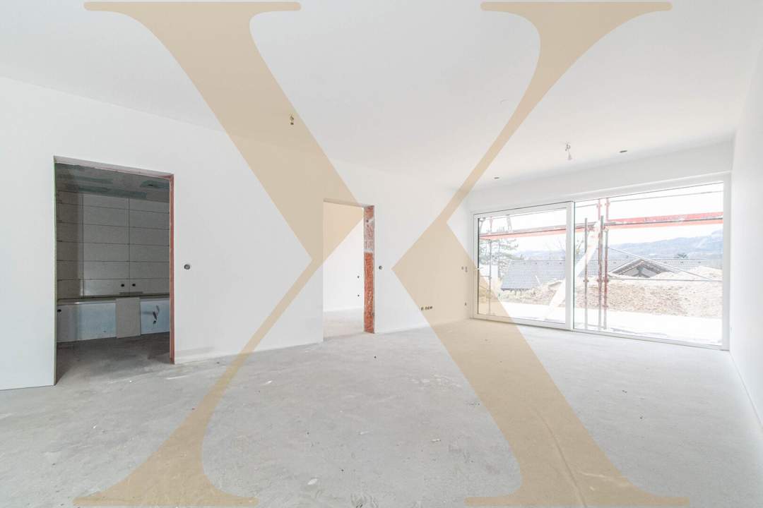 Neubau! 3-Zimmer-Gartenwohnung mit Terrasse &amp; Garten in WILHERING zu verkaufen.