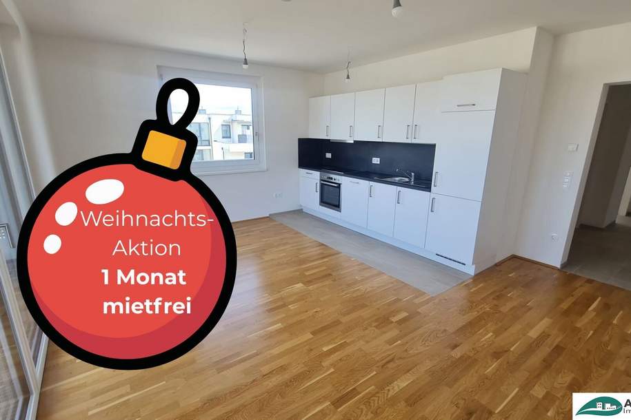 *WEIHNACHTSAKTION* 1. Monat MIETFREI! im Dezember einziehen, ab Jänner zahlen - große 3-Zimmerwohnung mit optimalem Grundriss im Wohnpark Tullnerfeld - im Grünen wohnen, aber in der Stadt arbeiten - Tiefgaragenplatz optional möglich!, Wohnung-miete, 1.043,33,€, 3451 Tulln