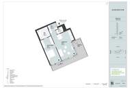 Danubeview! THE modern residential complex. 2 rooms, terrace at the 8th floor.