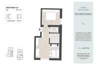Apartment mit Pool in der Villa Flora in Velden